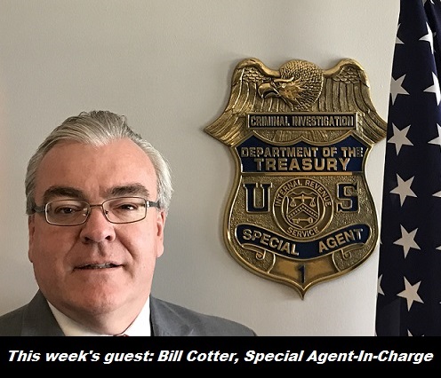 046:  Bill Cotter on IRS Careers – Counter-terrorism, fraud investigations, & international travel… quite exciting!
